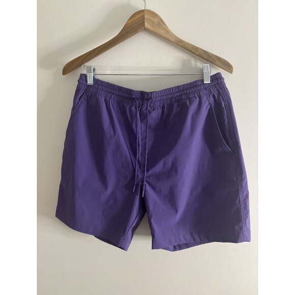 NWT J Crew 6" Stretch Tech Dock Shorts in Summit Purple Medium - Picture 1 of 11